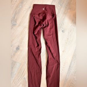 Maroon Lululemon leggings